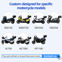 Boîte arrière pour moto Honda ADV350, coffre de rangement pour bagages, valise de voyage à dégagement rapide, serrure antivol, top case avec support