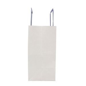 Sacs en papier kraft écologiques pour boutique, personnalisables avec votre propre logo, avec poignée plate, vente en gros - Product Image 3