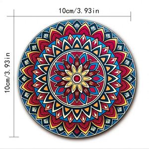 Modernos posavasos de estilo étnico, juego de 8 piezas - Product Image 3