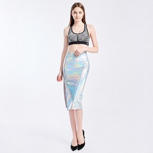 Falda midi ajustada a la cadera para <span class=keywords><strong>mujer</strong></span>, sexy, de cintura alta, con abertura lateral, para uso diario, <span class=keywords><strong>precio</strong></span> de fábrica. - Product Image 3