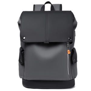 Sac à dos tendance en cuir PU personnalisé pour homme, grande capacité, sac à dos de voyage, fonctionnalité d'outillage, sac à dos pour homme - Product Image 1