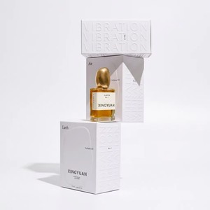 Boîte à tiroir personnalisée en carton avec insert en papier personnalisable, estampage à chaud, vernis UV sélectif, finition mate, emballage de parfum recyclable - Product Image 2