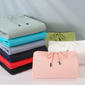 Ropa de otoño e invierno de alta calidad con capucha de peso pesado logotipo impreso personalizado sudaderas con capucha de moda para hombres de Color sólido grueso - Product Image 3