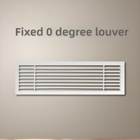 Grille d'air de retour de sortie de persiennes à une couche en alliage d'aluminium de qualité supérieure avec maille pour CVC.