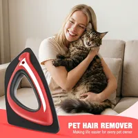 Nouvel Éliminateur de Poils d'Animaux Simple, Grattoir à Poils de Chat et de Chien, Nettoyeur de Peluches Portable pour Lit et Tapis, Outil Réutilisable pour l'Élimination des Poils