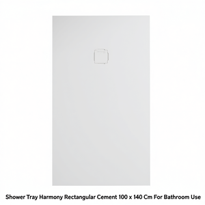 Receveur de douche rectangulaire Harmony en ciment 100 x 140 cm pour salle de bain - Product Image 2