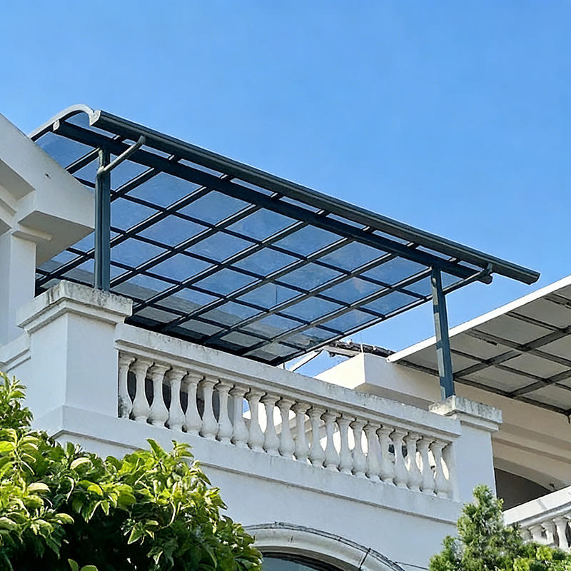Pc Canopy Garden Canopy Courtyard Easy Installation Balcony Aluminum PC Canopy ...