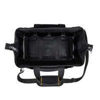 Bolsa de Herramientas Impermeable de Alta Resistencia con Parte Superior Abierta de 32x27x42CM, 5-9 Bolsillos, Correa de Hombro Extraíble, Personalizable, Soporte OEM/ODM