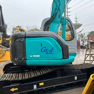 รถขุด Kobelco SK135SR มือสอง ขนาด 13.5 ตัน เครื่องยนต์ Isuzu แรงดันสูง ระบบไฮดรอลิก พร้อมเกียร์ปั๊มแบริ่ง รุ่นปี 2022 มอเตอร์ PLC ขาย - Product Image 4