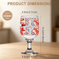 Verre à pied de 12 oz en gros pour restaurant, hôtel, bar – Vaisselle à vin commerciale – Approvisionnement en vrac