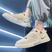 Baskets en cuir de luxe haut de gamme avec logo de créateur, coupe basse, Air1, pour la marche, à fermeture auto-agrippante, imperméables et antidérapantes