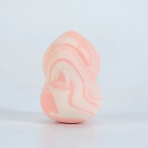 Pink Gourd Shape Marble Make Up Sponge Soft Non-latex Concealer Contouring Puff Cosmetic Sponge Set