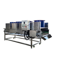 Industriële groente- en fruitwasmachine met luchtdroging, motor, 304 roestvrij staal, hoge efficiëntie, capaciteit 200-5000 kg/uur