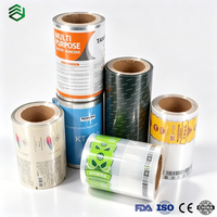 Sachet d'emballage en film composite imprimé sur mesure, scellé à l'arrière, haute barrière, pour biscuits, noix et snacks