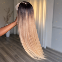 Wig Rambut Lurus Vietnam Mentah 30 Inch Full 13*4 Transparan Depan Dapat Disesuaikan Wig Lurus Panjang Kelas 10A Wig Rambut Brasil