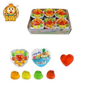 Groothandel Zoete Fruitige Smaak Hart En Rozenvorm Crystal <span class=keywords><strong>Jelly</strong></span> & Pudding Snoep - Product Image 1