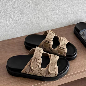 Vente en gros directe d'usine, pantoufles simples pour femmes, pantoufles imprimées pour femmes, pantoufles de plage d'été, chaussures - Product Image 1