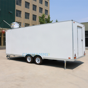 รถพ่วงขายอาหารเคลื่อนที่สแตนเลส Chammp พร้อมอุปกรณ์ครัวครบครัน บริการบาร์บีคิว อาหารจานด่วน ไอศกรีม และขนมหวาน สำหรับใช้งานกลางแจ้ง - Product Image 4