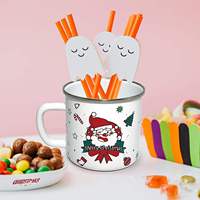 Mug en émail personnalisé, coloré, à sublimation, moderne, tendance, qualité garantie, logo personnalisé, grande capacité, réutilisable
