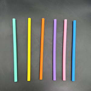 BPA Free Food Grade Soft Colorful Drinking <strong>Straw</strong> Reusable Straight Bent Silicone <strong>Straw</strong> - Product Image 1