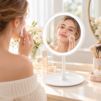 Miroir de Maquillage LED Détachable en Gros avec 3 Couleurs de Lumière et Variation Continue de la Luminosité, Miroir de Table pour la Vente au Détail de Produits de Beauté