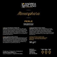Acetificio Andrea Milano Perles de vinaigre balsamique liquide 50g Condiment gastronomique de Modène Élégant pot en verre Fabriqué en Italie IGP