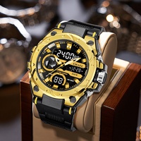 Jam Tangan Sport Chrono Analog-Digital SMAEL 8029 Tahan Air 5BAR, Bercahaya, Alarm, Stopwatch, Mesin ESPON, Alloy 50mm