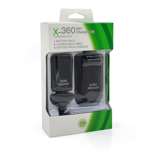 Batterie USB 5 en 1 4800mAh et kit de câble chargeur accessoires de jeu pour chargeur de contrôleur Xbox-360 avec câble de données - Product Image 6