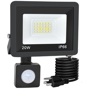 Reflector LED de 20W 30W 50W 100W con Sensor de Movimiento IP66 para Exteriores, Seguridad Nocturna, Caminos, Puertas, Jardines, Tiendas, Lámpara de Aluminio AC - Product Image 1