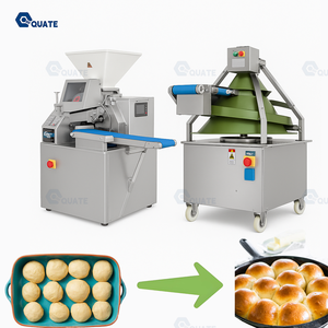 Línea de Producción de Porciones de Masa con Máquina Redondeadora de Masa de 1, 2, 3 y 4 Piezas, Equipo Continuo para Dividir y Redondear Masa - Product Image 4