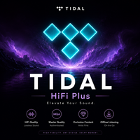 Compte Musique Premium Tidal 12 Mois |   Tidal Hifi Plus |   1 an