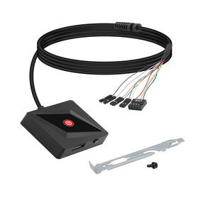 <b>PC</b> <b>Power</b> Switch Button 1.8M <b>Cable</b> USB Interface Small Square Model With Metal Bracket And Screw For Desktop Computer - Product Image 1