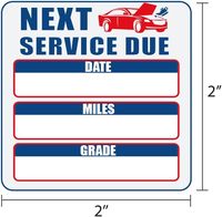 Autocollants d'huile pare-brise service de changement de voiture autocollant de fenêtre statique s'accrochent prochain rappel d'échéance véhicules étiquette autocollant