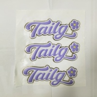 Étiquette en plastique souple 3D personnalisée en usine, logo imprimé en TPU, étiquette colorée