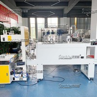 Machine d'emballage automatique à manchon thermorétractable SIPUXIN pour l'emballage rétractable de bouteilles cosmétiques et de cartons
