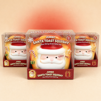 Jouet Squishy Géant de Noël Clown Bonhomme de Neige Rempli de Farine, Lot de 6 Pièces, Anti-Stress ASMR, Satisfaisant de Manière Inhabituelle, Vente en Gros OEM