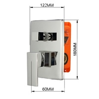 Vanne mitigeur de douche avec déviateur dissimulé, 3 voies, robinet de salle de bains, Valve de douche