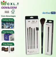 Petite boîte à outils cosmétiques pour la vente au détail, emballage en papier avec logo personnalisé pour les outils de beauté
