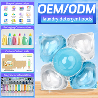 Butiran Deterjen Mikrokapsul Aroma Dapat Disesuaikan, Pod Deterjen Mesin Cuci Pengunci Aroma, Produk Pembersih Pakaian yang Melembutkan