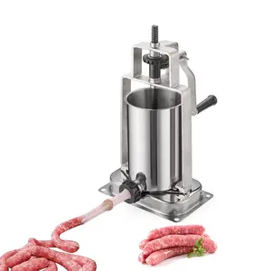 Machine à fabriquer des saucisses, poussoir manuel en acier inoxydable, remplisseur de saucisse, usage commercial