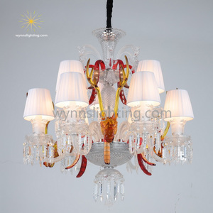 Lustre en cristal K9 <span class=keywords><strong>de</strong></span> luxe français, cerf rond, étrange, zenith, pendentif en verre, interrupteur, restaurant, <span class=keywords><strong>bar</strong></span>, comprend une ampoule électrique - Product Image 4