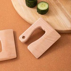 Wooden Fruit Slicer For Kids Banana Cutter <b>Kitchen</b> Toy Tool Age 2 4 Years Unisex Modern Simple Design - Product Image 4