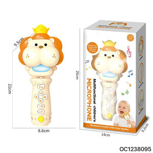 Machine à chanter pour enfants avec son surround 3D, fonctionnant sur piles, jouet de karaoké, <span class=keywords><strong>musique</strong></span> et racontage d'histoires avec microphone audio sans fil - Product Image 6