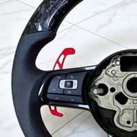 Expédition directe d'usine Volant en fibre de carbone forgé personnalisé pour Volkswagen Golf 6 MK6 GTD GTI R Scirocco Polo Series