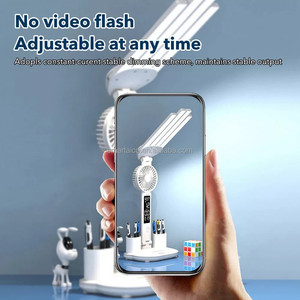 <span class=keywords><strong>Lampe</strong></span> de table <span class=keywords><strong>Lampe</strong></span> de bureau <span class=keywords><strong>LED</strong></span> avec ventilateur Porte-<span class=keywords><strong>crayon</strong></span> Date Horloge <span class=keywords><strong>Lampe</strong></span> de lecture à intensité variable - Product Image 4