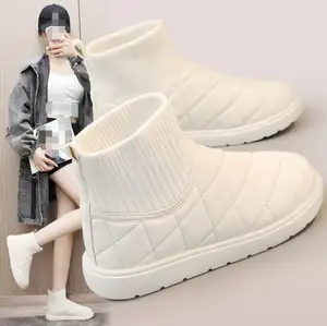รองเท้าบูทหิมะ acy60136a สั้นแบบคลาสสิกสำหรับฤดูหนาวขนปุยรองเท้าบูทแฟชั่นใหม่