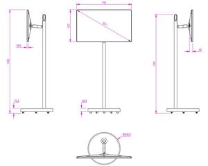 Téléviseur intelligent Android 12 blanc de <span class=keywords><strong>32</strong></span> <span class=keywords><strong>pouces</strong></span> avec batterie intégrée USB/WiFi <span class=keywords><strong>Full</strong></span> <span class=keywords><strong>HD</strong></span> tactile LED LCD avec support mobile - Product Image 4