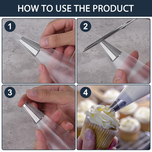 Wholesale Disposable Food-Grade Thick Cake Supplement Cream Plastic Baking Tool <strong>Pastry</strong> Bags - Product Image 3
