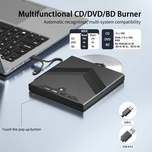 Grabador de <span class=keywords><strong>Blu</strong></span>-<span class=keywords><strong>ray</strong></span> 8 en 1, <span class=keywords><strong>Lector</strong></span> de <span class=keywords><strong>Blu</strong></span>-<span class=keywords><strong>ray</strong></span> Externo, Unidad de DVD Externa <span class=keywords><strong>para</strong></span> <span class=keywords><strong>PC</strong></span>, Compatible con Discos de 50G, Lectura y Grabación - Product Image 3