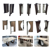 Pieds de table en métal robustes et modernes LIFENG, faciles à installer, pour salon, chambre, bureau à domicile, base de meubles